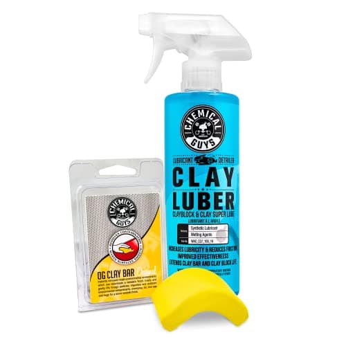 Chemical Guys OG Clay Bar & Luber Synthetic Lube Kit, Medium Duty