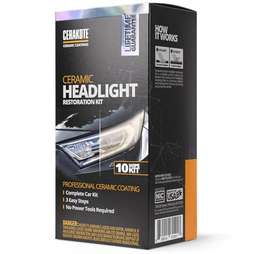 CERAKOTE Ceramic Headlight Restoration Kit (10-wipe)