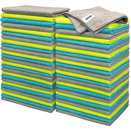 FIXSMITH Microfiber Cleaning Cloths, 16 x 12 in (50-Pack)